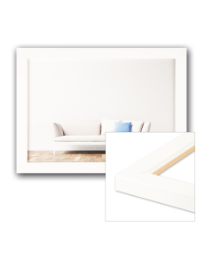 Holz-Bilderrahmen Henry M-004 in weiß Modern, Format-Auswahl in weiß, , , Schlicht