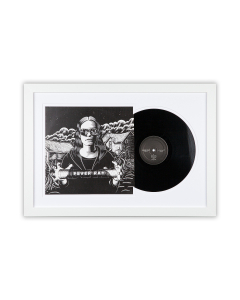 Schallplatten Rahmen - Weiß-1 - LP-Cover und Vinyl Bilderrahmen mit Doppel-Passepartout für 1er- , 2er und 3er LPs