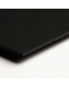 Passepartoutkarton BLACK10-B25-Auswahl in Schwarz, einfarbig glatt