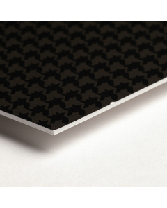 Passepartoutkarton DECO03-04-W14-Auswahl in Pepita schwarz/grau, gemustert glatt