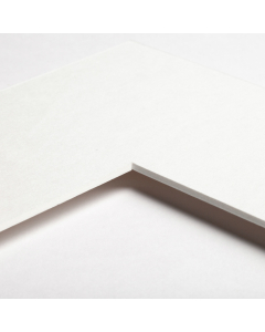 Standard-Passepartout WHITE10-W14-Z001-Auswahl in Off-White, einfarbig glatt