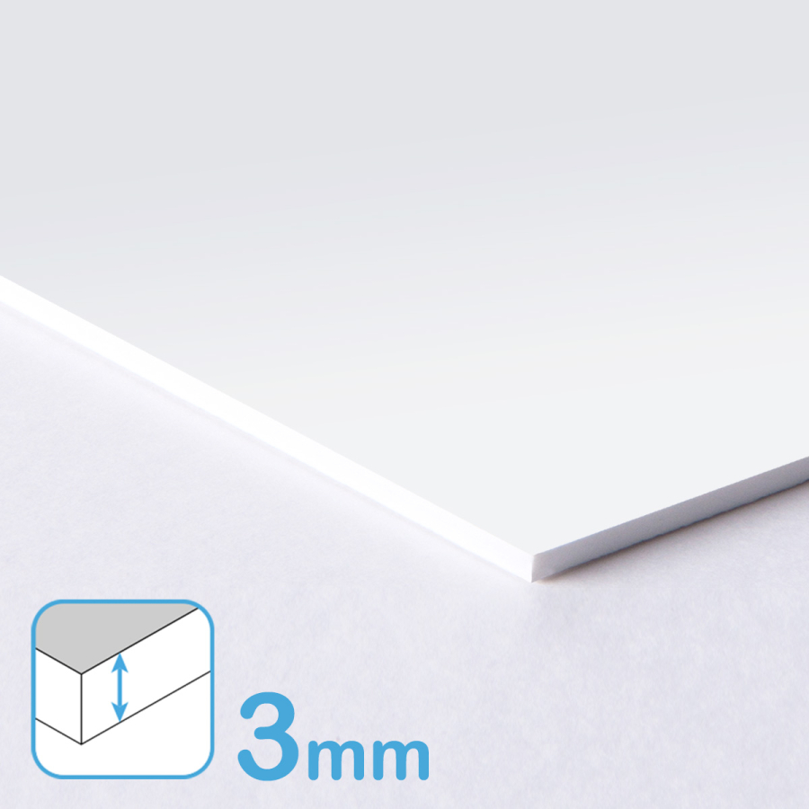 PVC Hartschaumplatte 3-10 mm Kunststoff Platte Weiß Zuschnitt Größe Wählbar  (10 mm, 100 x 100 mm): : Baumarkt