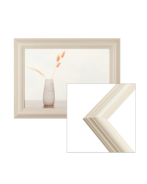 Holz-Bilderrahmen Annie M-004 in creme-weiss Vintage