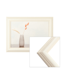 Holz-Bilderrahmen Annie M-016 in creme-weiss Vintage, Format-Auswahl in creme-weiss, , , Klassisch