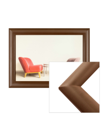 Holz-Bilderrahmen Cruz S-002 in dunkelbraun Modern, Format-Auswahl in dunkelbraun, , , Schlicht