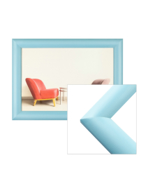 Holz-Bilderrahmen Cruz S-010 in hellblau Modern, Format-Auswahl in hellblau, , , Schlicht