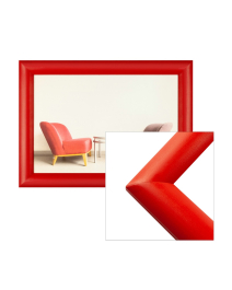 Holz-Bilderrahmen Cruz S-011 in rot Modern, Format-Auswahl in rot, , , Schlicht