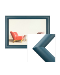 Holz-Bilderrahmen Cruz S-012 in petrol-blau Modern, Format-Auswahl in petrol-blau, , , Schlicht