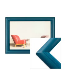 Holz-Bilderrahmen Cruz S-013 in marine-blau Modern, Format-Auswahl in marine-blau, , , Schlicht