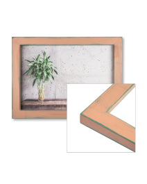 Holz-Bilderrahmen Mathilda M-007 in lachs-rosa Shabby Chic, Format-Auswahl in lachs-rosa, Grunge, Landhaus, Vintage