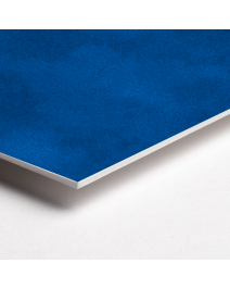 Samt-Passepartoutkarton POLAR1, blau, Schnittkante WEISS, 1,50mm stark, Format 81x101cm