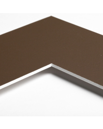 Standard-Passepartout AFRICA11-W14-Z001-Auswahl in Graubraun, einfarbig glatt