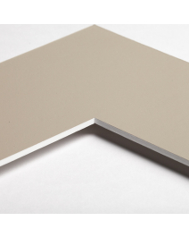 Standard-Passepartout AFRICA14-W14-Z001-Auswahl in Graubraun, einfarbig glatt