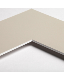 Standard-Passepartout AFRICA15-W14-Z001-Auswahl in Graubraun, einfarbig glatt