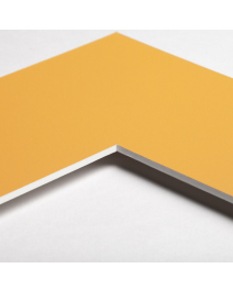 Standard-Passepartout APRICO13-W14-Z001-Auswahl in Pastelorange, einfarbig glatt