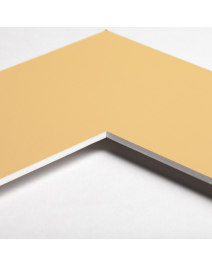 Standard-Passepartout APRICO14-W14-Z001-Auswahl in Pastelorange, einfarbig glatt