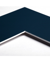 Standard-Passepartout ARCTIC10-W14-Z001-Auswahl in Tiefblau, einfarbig glatt