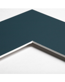 Standard-Passepartout ATLANTIC11-W14-Z001-Auswahl in Ozeanblau, einfarbig glatt