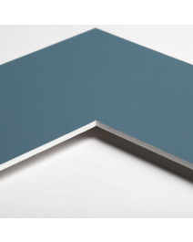 Standard-Passepartout ATLANTIC12-W14-Z001-Auswahl in Ozeanblau, einfarbig glatt