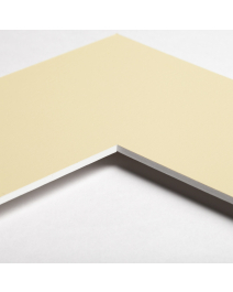 Standard-Passepartout BURMA15-W14-Z001-Auswahl in Sonnengelb, einfarbig glatt