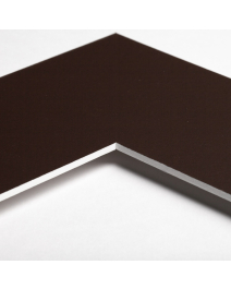 Standard-Passepartout COFFEE11-W14-Z001-Auswahl in Mokkabraun, einfarbig glatt