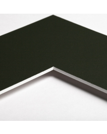 Standard-Passepartout FROG10-W14-Z001-Auswahl in Tiefgrün, einfarbig glatt