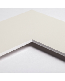 Standard-Passepartout IVORY10-W20-Z001-Auswahl in Altweiß, einfarbig glatt