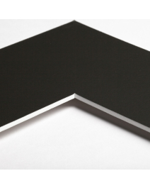 Standard-Passepartout LAOTSE11-W14-Z001-Auswahl in Mausgrau, einfarbig glatt