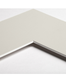 Standard-Passepartout LAOTSE18-W14-Z001-Auswahl in Mausgrau, einfarbig glatt