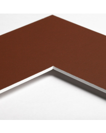 Standard-Passepartout MAROON11-W14-Z001-Auswahl in Rotbraun, einfarbig glatt