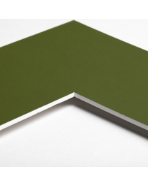 Standard-Passepartout MOSS11-W14-Z001-Auswahl in Moosgrün, einfarbig glatt