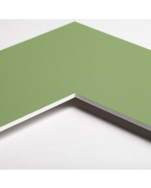Standard-Passepartout MOSS13-W14-Z001-Auswahl in Moosgrün, einfarbig glatt
