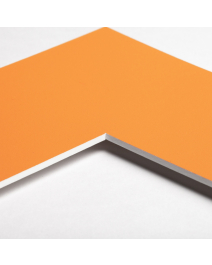 Standard-Passepartout ORANGE10-W14-Z001-Auswahl in Signalorange, einfarbig glatt