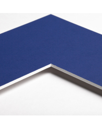 Standard-Passepartout POLAR11-W14-Z001-Auswahl in Himmelblau, einfarbig glatt
