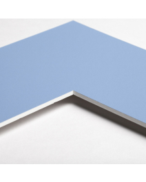 Standard-Passepartout POLAR13-W14-Z001-Auswahl in Himmelblau, einfarbig glatt