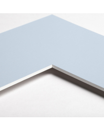 Standard-Passepartout POLAR15-W14-Z001-Auswahl in Himmelblau, einfarbig glatt