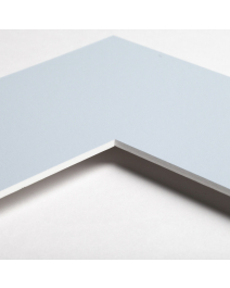 Standard-Passepartout POLAR16-W14-Z001-Auswahl in Himmelblau, einfarbig glatt