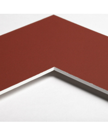 Standard-Passepartout SHIVA11-W14-Z001-Auswahl in Altrosa, einfarbig glatt