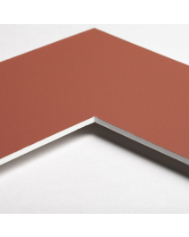 Standard-Passepartout SHIVA12-W14-Z001-Auswahl in Altrosa, einfarbig glatt
