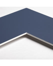 Standard-Passepartout SKY11-W14-Z001-Auswahl in Violettblau, einfarbig glatt