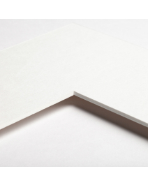 Standard-Passepartout WHITE10-W14-Z001-Auswahl in Off-White, einfarbig glatt