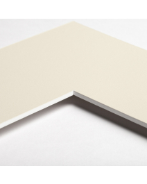 Standard-Passepartout WHITE1000-W14-Z001-Auswahl in Elfenbein, einfarbig glatt