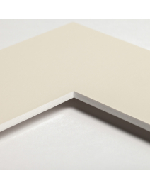 Standard-Passepartout WHITE1000-W20-Z001-Auswahl in Elfenbein, einfarbig glatt