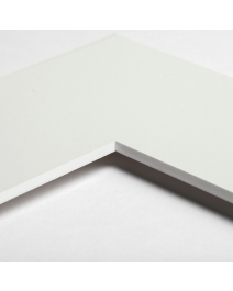Standard-Passepartout WHITE3161-W20-Z001-Auswahl in Nebelweiß, einfarbig glatt