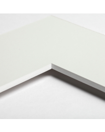Standard-Passepartout WHITE3161-W25-Z001-Auswahl in Nebelweiß, einfarbig glatt