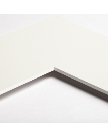 Standard-Passepartout WHITE3297-W14-Z001-Auswahl in Cremeweiß, einfarbig glatt