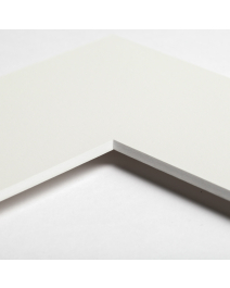 Standard-Passepartout WHITE3297-W20-Z001-Auswahl in Cremeweiß, einfarbig glatt