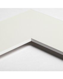 Standard-Passepartout WHITE3297-W25-Z001-Auswahl in Cremeweiß, einfarbig glatt