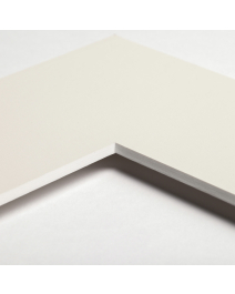 Standard-Passepartout WHITE3340-W20-Z001-Auswahl in Perlweiß, einfarbig glatt
