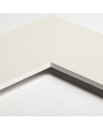 Standard-Passepartout WHITE3340-W25-Z001-Auswahl in Perlweiß, einfarbig glatt